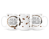 Here we go again - sweary mug 15 oz